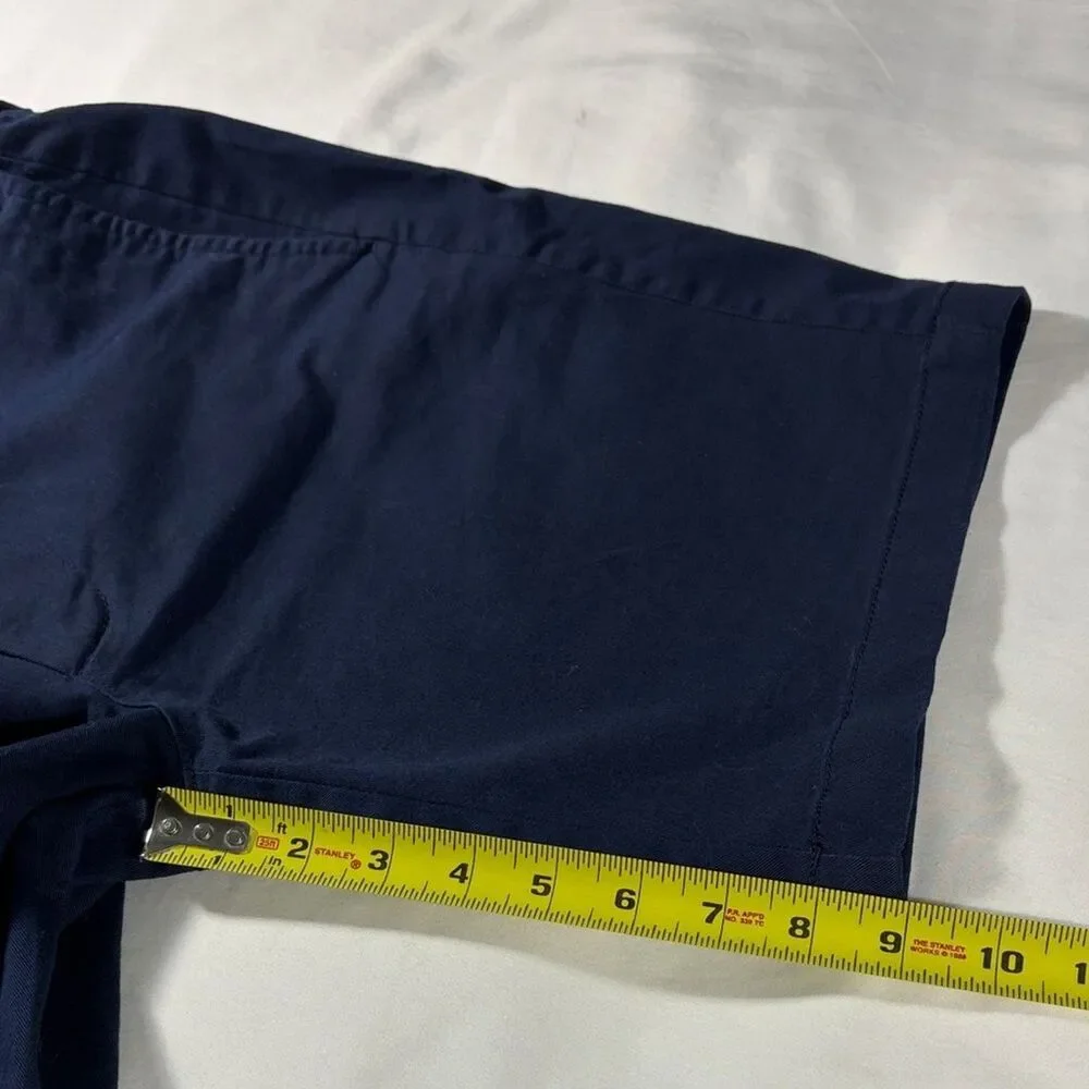 J. Crew mens navy blue basic flat front 9